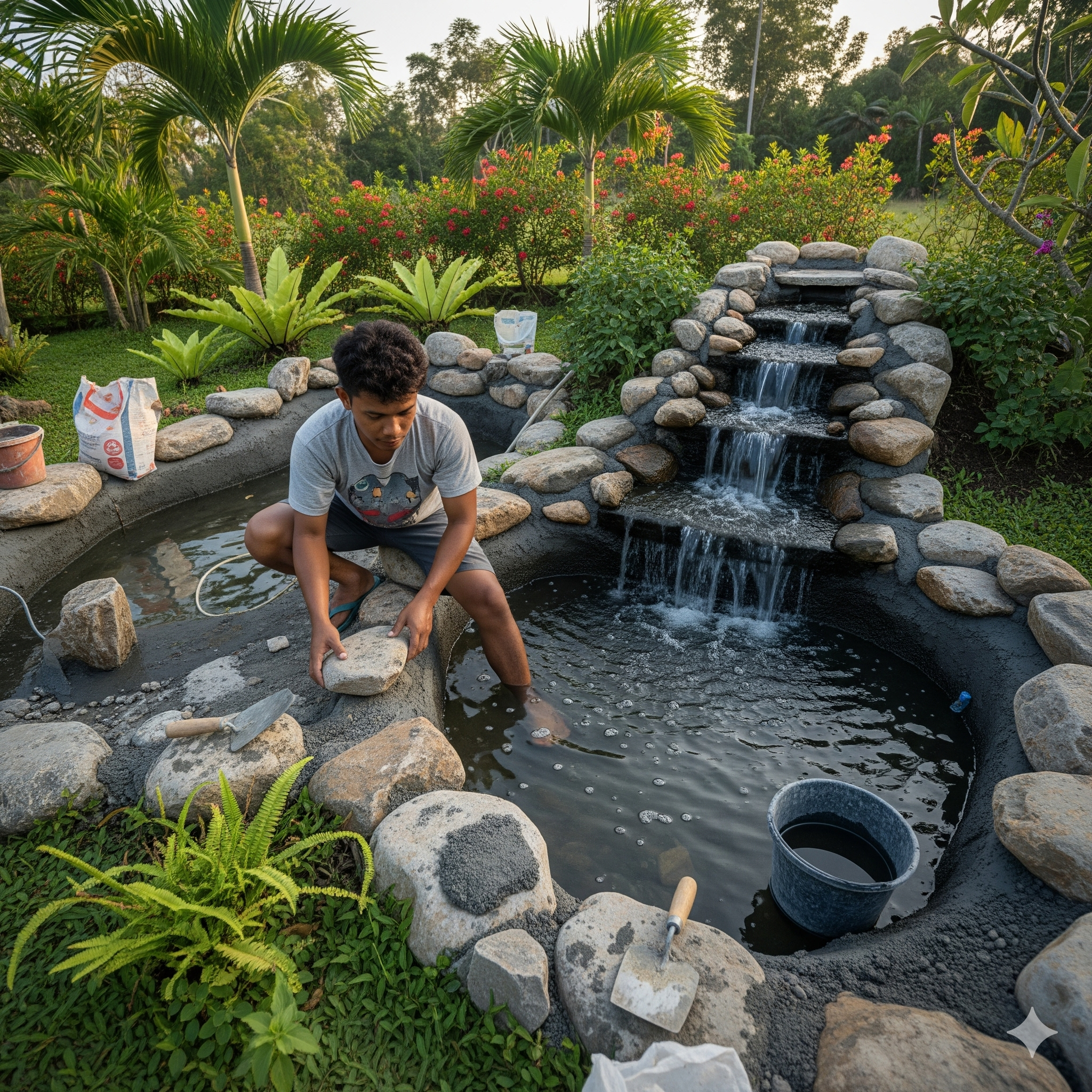 jasa buat kolam hias